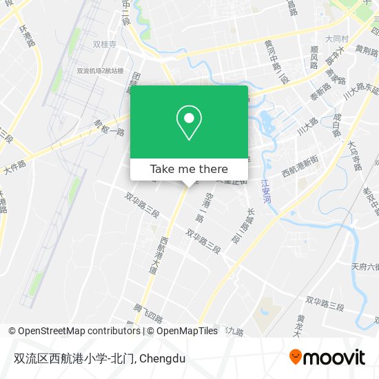 双流区西航港小学-北门 map