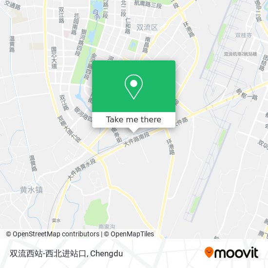 双流西站-西北进站口 map