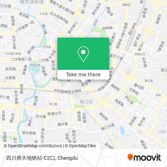 四川师大地铁站-C2口 map