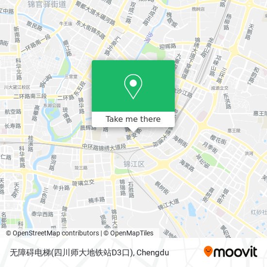 无障碍电梯(四川师大地铁站D3口) map