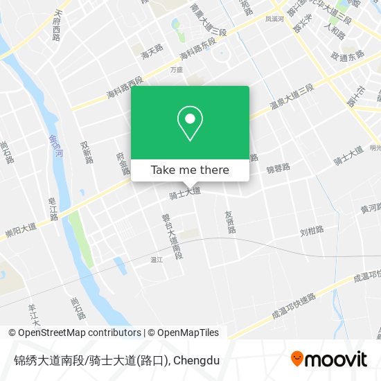 锦绣大道南段/骑士大道(路口) map