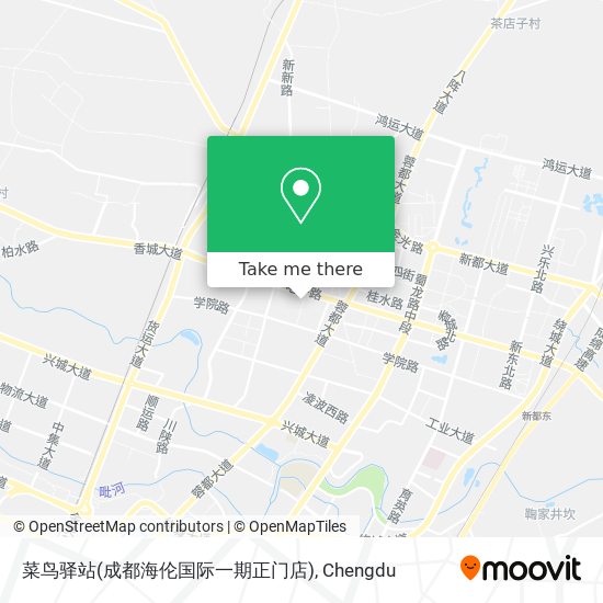 菜鸟驿站(成都海伦国际一期正门店) map