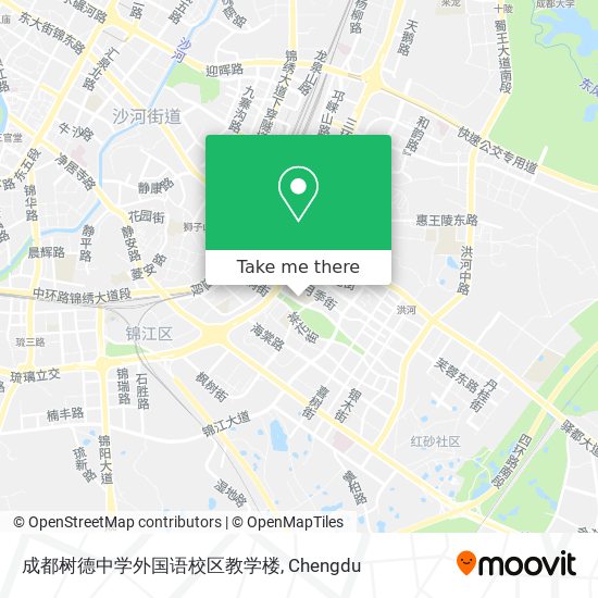 成都树德中学外国语校区教学楼 map