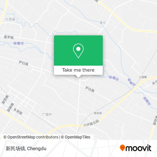 新民场镇 map