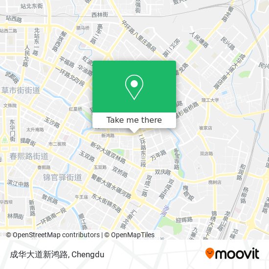 成华大道新鸿路 map