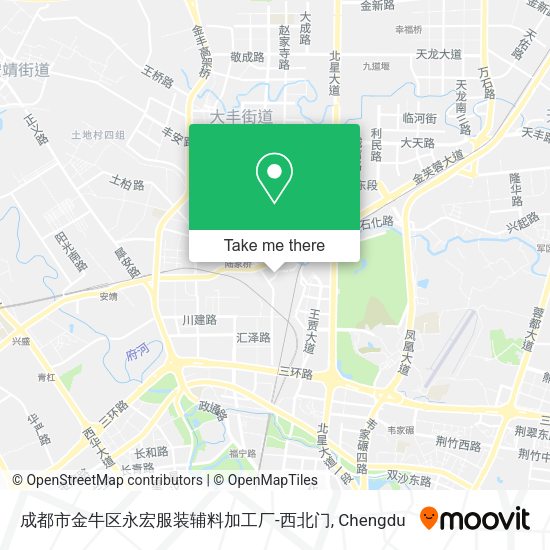 成都市金牛区永宏服装辅料加工厂-西北门 map