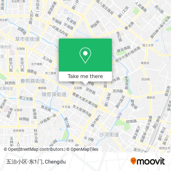 五治小区-东1门 map