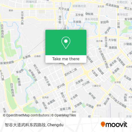 智谷大道武科东四路段 map