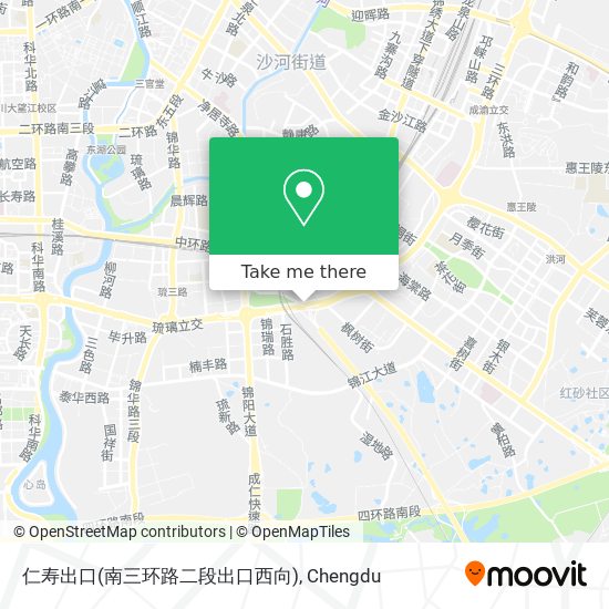 仁寿出口(南三环路二段出口西向) map
