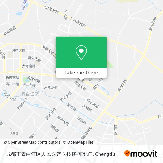 成都市青白江区人民医院医技楼-东北门 map