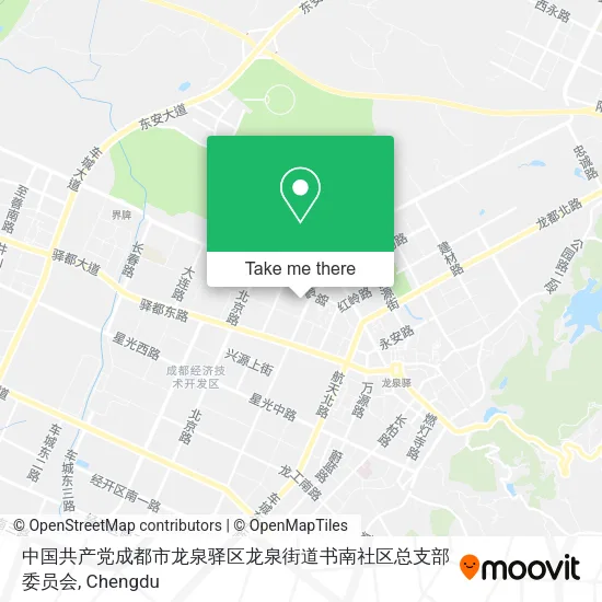 中国共产党成都市龙泉驿区龙泉街道书南社区总支部委员会 map