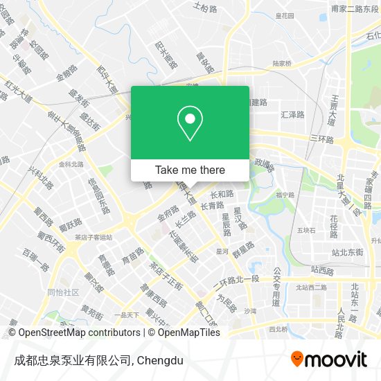 成都忠泉泵业有限公司 map