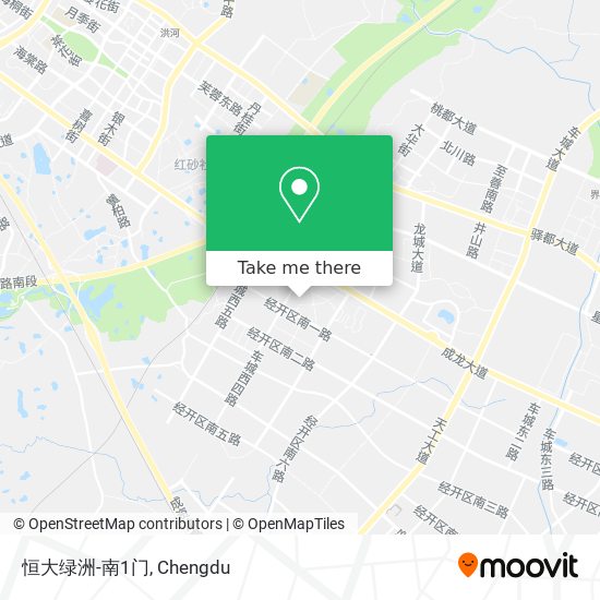 恒大绿洲-南1门 map
