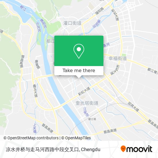 凉水井桥与走马河西路中段交叉口 map