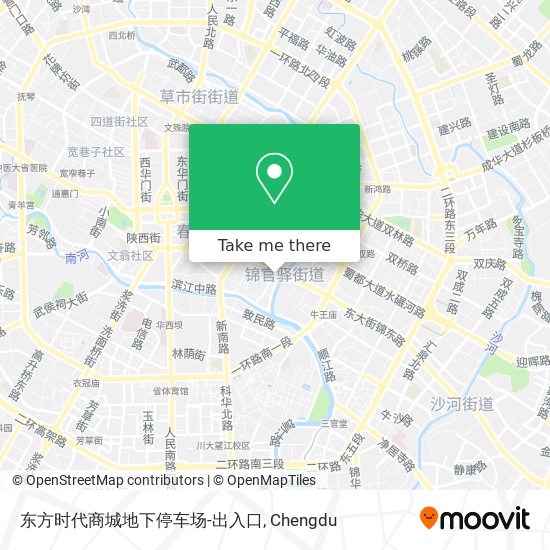 东方时代商城地下停车场-出入口 map