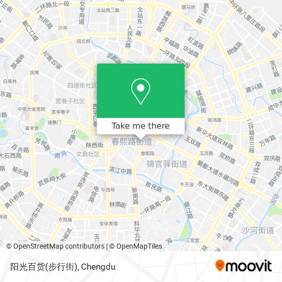 阳光百货(步行街) map