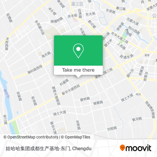 娃哈哈集团成都生产基地-东门 map