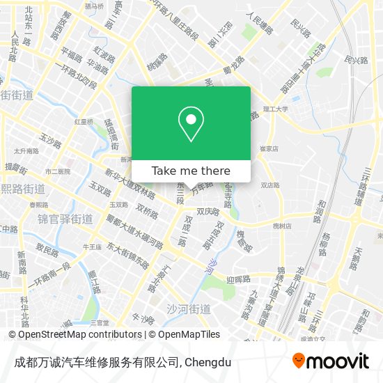 成都万诚汽车维修服务有限公司 map