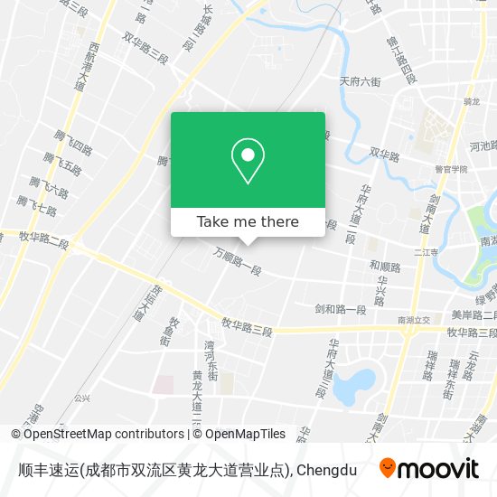 顺丰速运(成都市双流区黄龙大道营业点) map