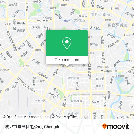 成都市华洋机电公司 map