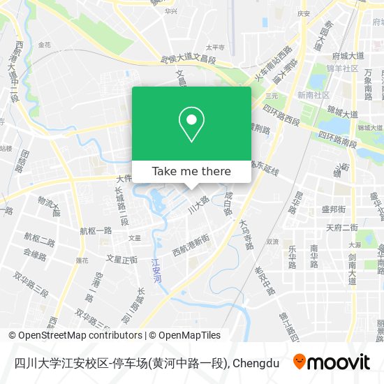 四川大学江安校区-停车场(黄河中路一段) map