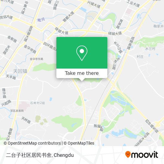 二台子社区居民书舍 map