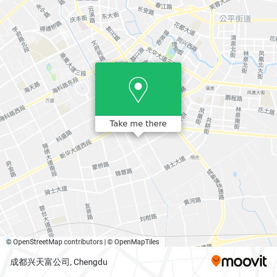 成都兴天富公司 map