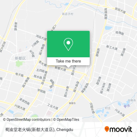 蜀渝堂老火锅(新都大道店) map