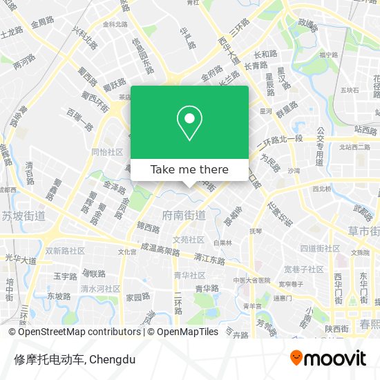 修摩托电动车 map
