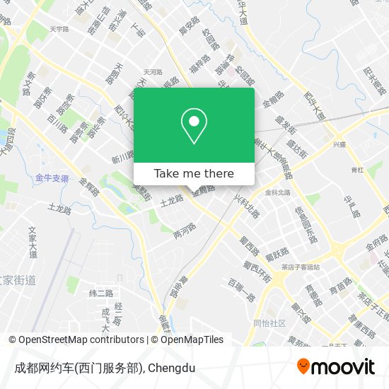 成都网约车(西门服务部) map
