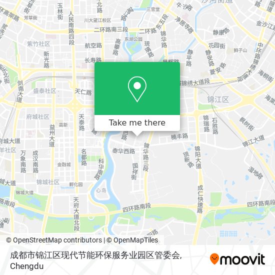 成都市锦江区现代节能环保服务业园区管委会 map