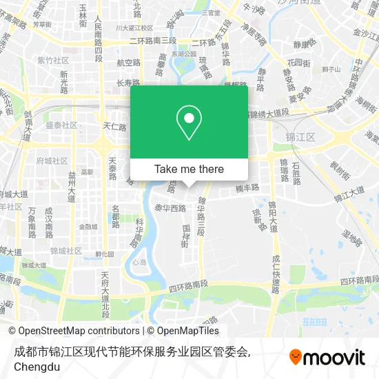 成都市锦江区现代节能环保服务业园区管委会 map