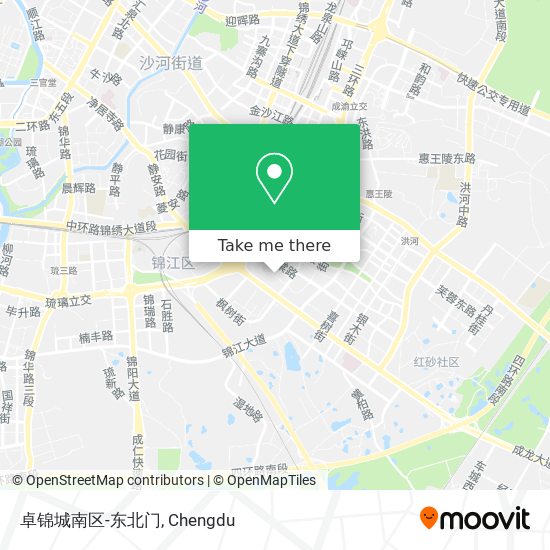 卓锦城南区-东北门 map