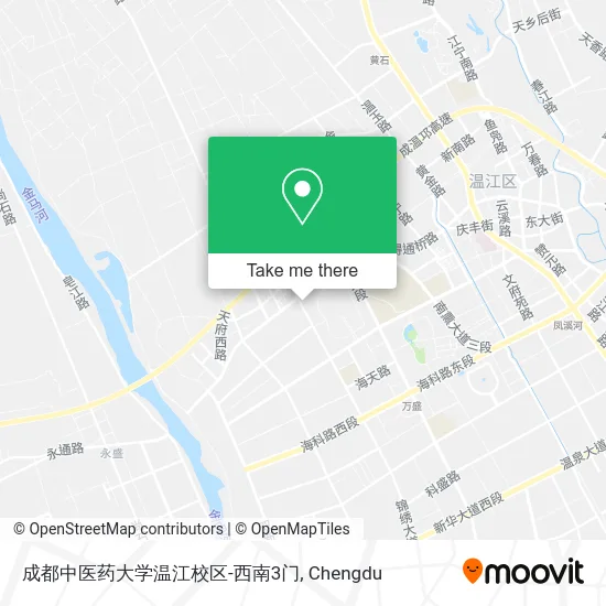 成都中医药大学温江校区-西南3门 map