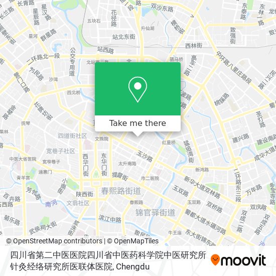 四川省第二中医医院四川省中医药科学院中医研究所针灸经络研究所医联体医院 map