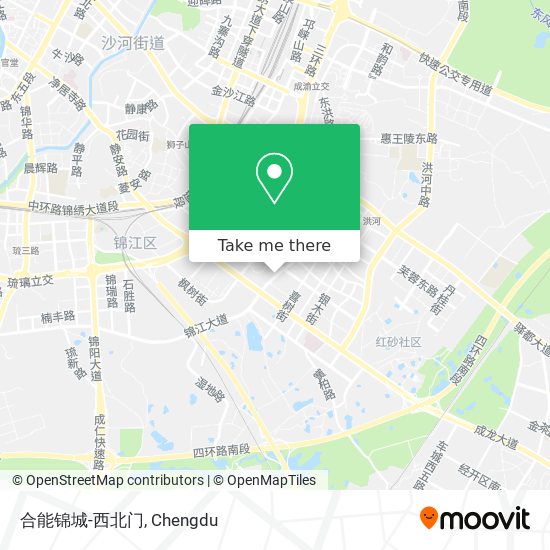 合能锦城-西北门 map