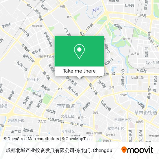 成都北城产业投资发展有限公司-东北门 map