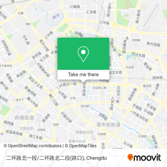 二环路北一段/二环路北二段(路口) map