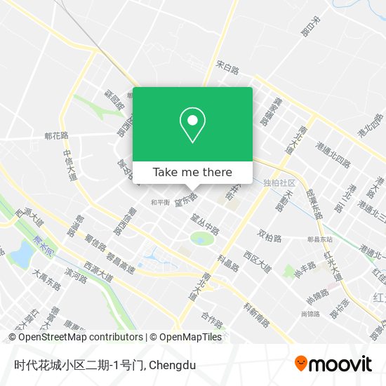 时代花城小区二期-1号门 map