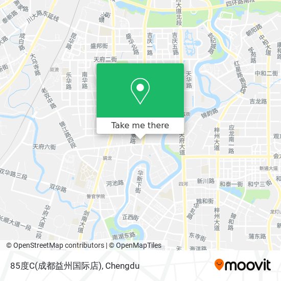 85度C(成都益州国际店) map