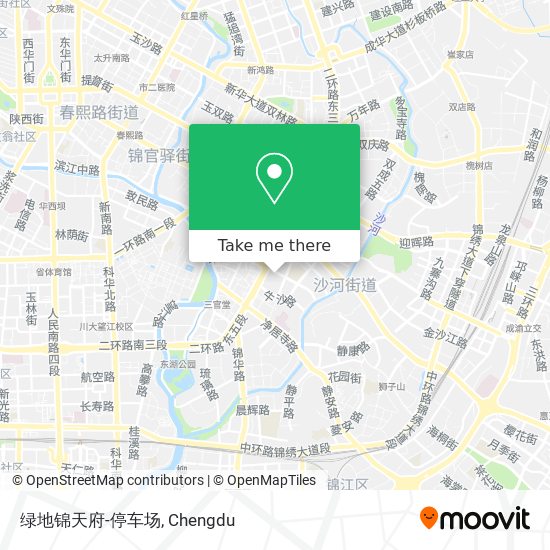 绿地锦天府-停车场 map