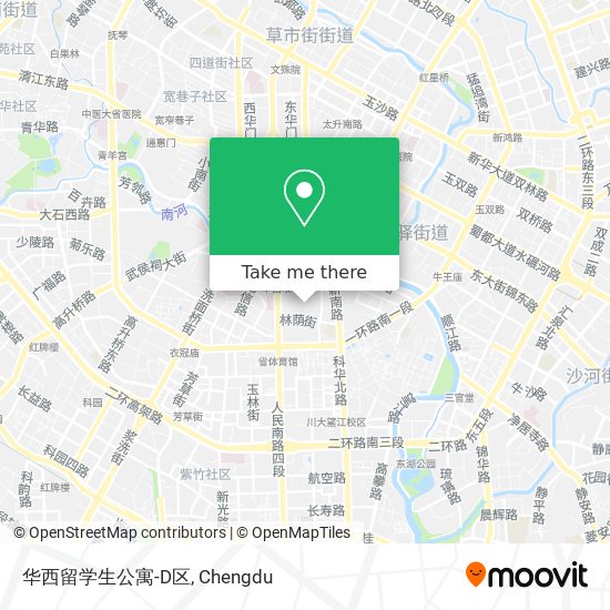 华西留学生公寓-D区 map