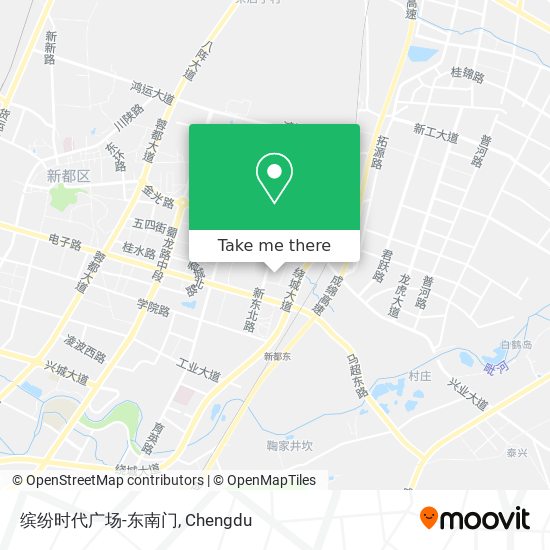 缤纷时代广场-东南门 map