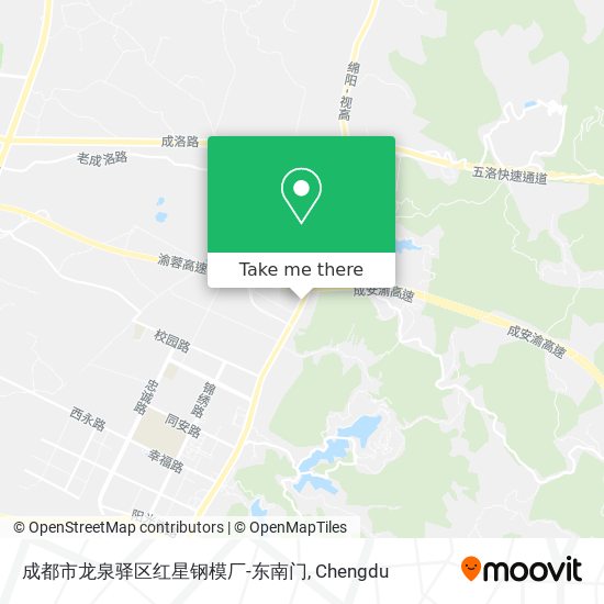成都市龙泉驿区红星钢模厂-东南门 map