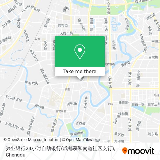 兴业银行24小时自助银行(成都慕和南道社区支行) map
