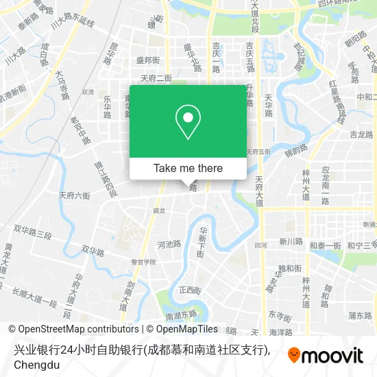 兴业银行24小时自助银行(成都慕和南道社区支行) map