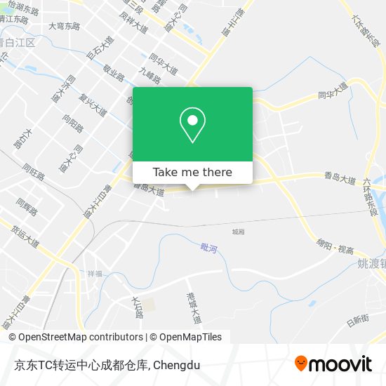 京东TC转运中心成都仓库 map