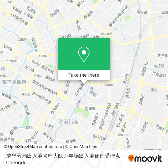 成华分局出入境管理大队万年场出入境证件受理点 map