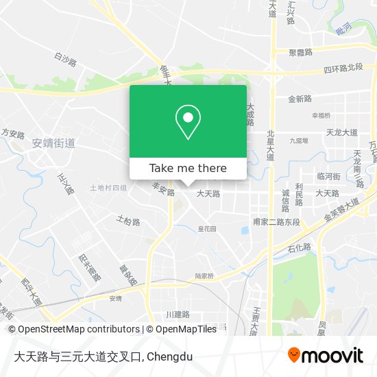 大天路与三元大道交叉口 map