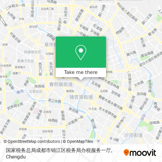 国家税务总局成都市锦江区税务局办税服务一厅 map